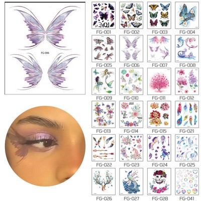 Glitter Temporary Tattoo 10Pcs