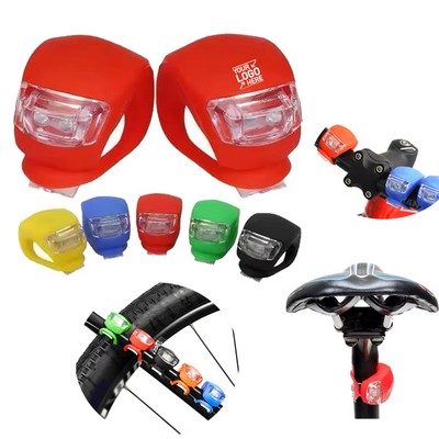 Practical LED Clip-On Silicon Band Bicycle Illumination Lights