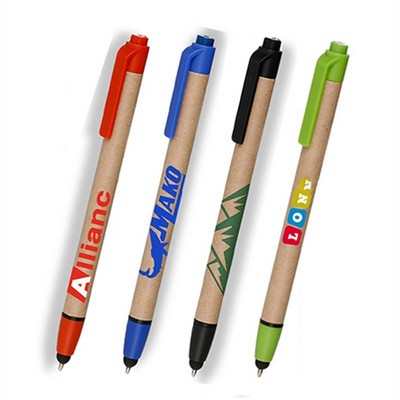 Eco-friendly Ballpoint Stylus Pens w/ Custom Logo