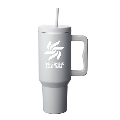 40 oz. Everest Hydration Tumbler with Handle and Straw Lid (1 Color Imprint)