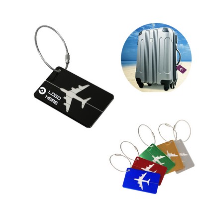 Aluminum Luggage Tag for Air Travel