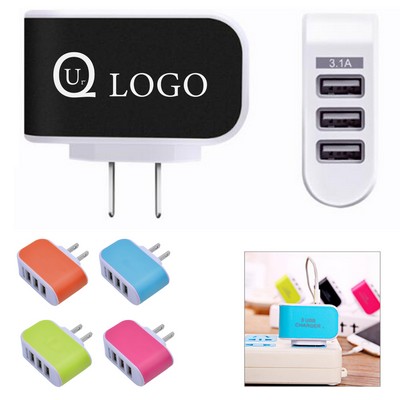 3-Port Usb Wall Charger