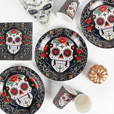 Halloween Party Table Decoration Disposable 9'' Paper Dinner Plates