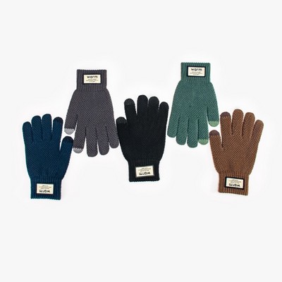 Thickened Jacquard Warm Touchscreen Gloves