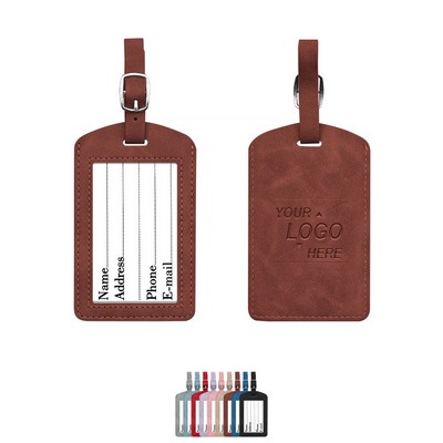 Personalized Leather Luggage Tag