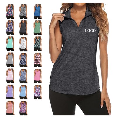 Woman's Sleeveless Golf Polo Shirt