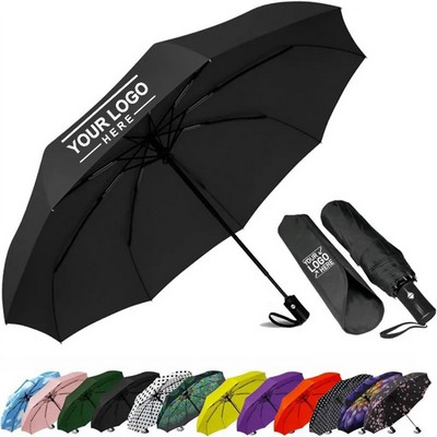 Compact Auto-Open Umbrella for Rain and Travel