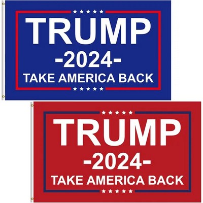 Custom 3'x5' Trump Flags for Election Decorations and Displays