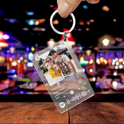 Customized Acrylic Music Key Ring