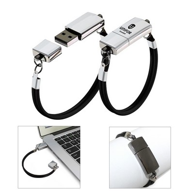 8GB Metal USB Flash Drive Wristband