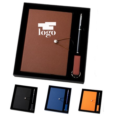 Business Gift Set W/Giftbox Pen Notebook Usb Flash Drive