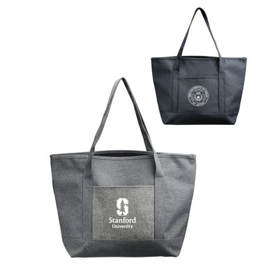 Union Printed - Dungaree Pocket Heathered Tote Bags