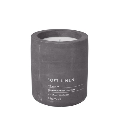 Blomus Fragra - Large Candle In Concrete Container - Soft Linen