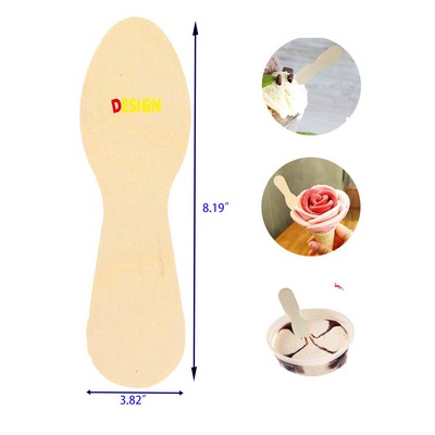 3 Inches Wooden Ice Cream Spoon Ice Cream Sticks Perfect for Tasting Sampling Crafts