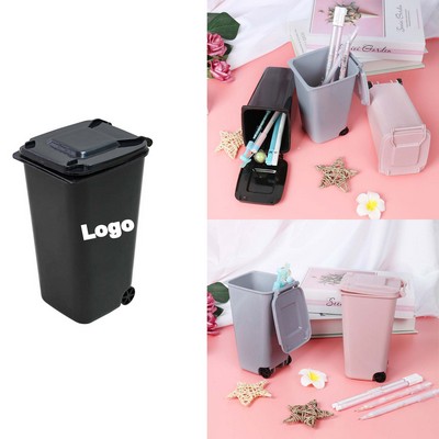 Desktop Trash Cans Pen Holder