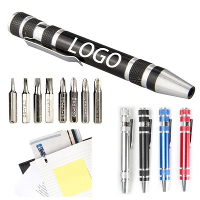 8 In 1 Magnetic Pocket Screwdriver Set