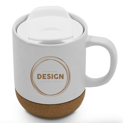 Ceramic Coffee Mug with Cork Bottom