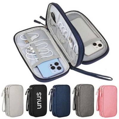 Double Layers Electronics Organizer Bag