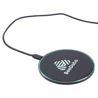 15W Light-up Aluminum Wireless Charger