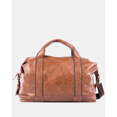 Bugatti Valentino Duffle Bag-Vegan Leather-Cognac