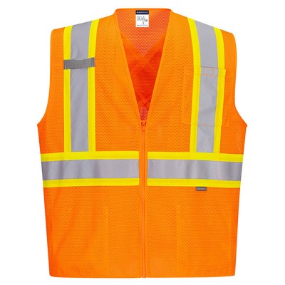 Hi-Vis X Back Contrast Vest