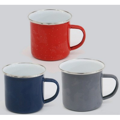 16oz Enamel Mug- Outdoor Camping Mugs Ideal For Early Morning Coffee Or Cold Beverages