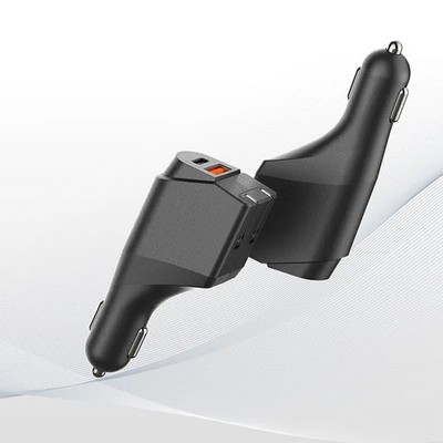 2 in 1 Quick Car USB & Type C PD Charger with Plug