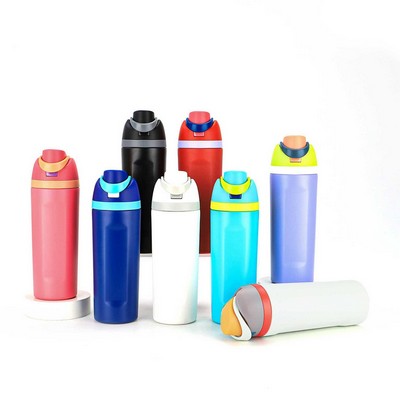 32 Oz. Leak Proof Spout Lid Water Bottle with Straw