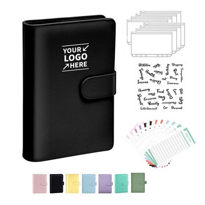 A6 PU Leather Binder Budget Planner