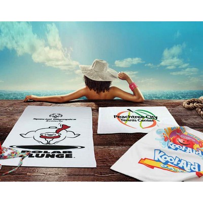 Custom Screen Printed Beach Towel (35" x 60" - 14.0# per dozen weight)