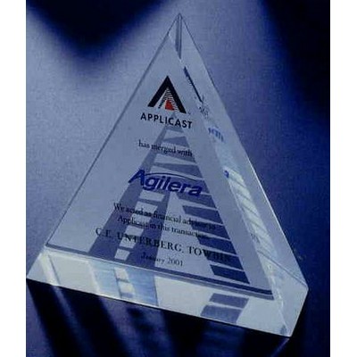 Wedge Triangle Embedment / Award (5 1/2"x5"x1 1/2"x3/4")