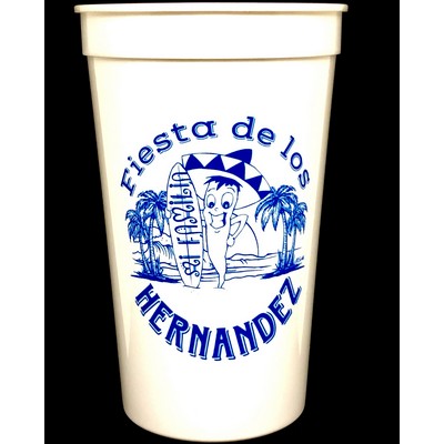 22 Oz. White Souvenir Stadium Cup