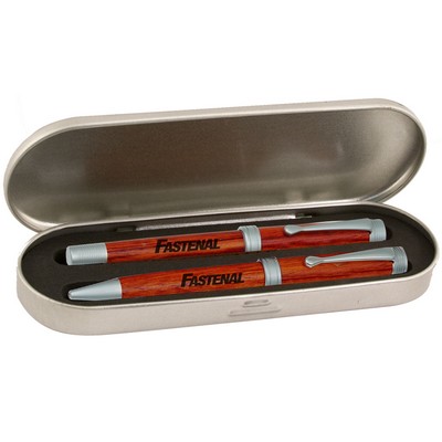 Classic Platinum Rosewood Pen Gift Set