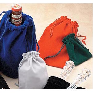 Velvet Drawstring Jewelry & Gift Pouch (2"x2 1/2")