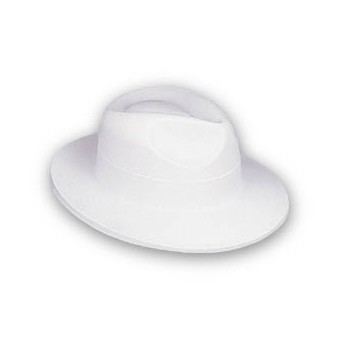 White Velvet Gangster Hat