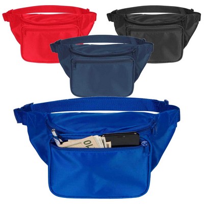 Nylon 3 Pocket Fanny Pack