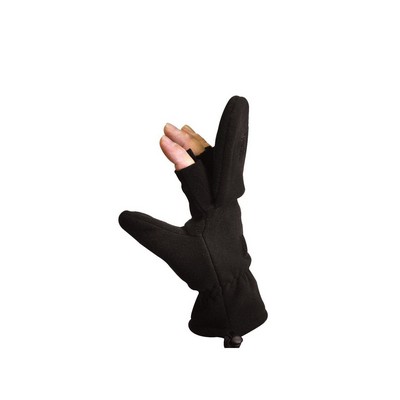 Black Fleece Sniper Fingerless Sniper Glove/Mitten