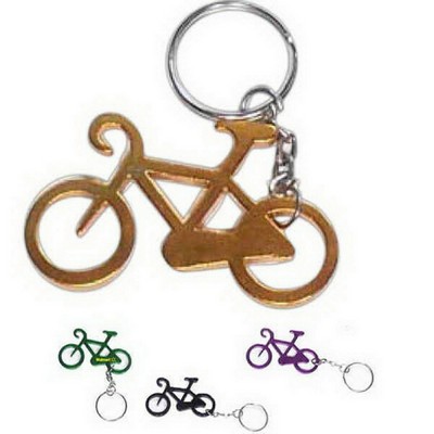 Bicycle Aluminum Bottle Opener w/Keychain (2 Week Production)