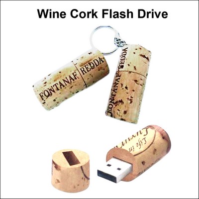 Wine Cork Flash Drive- 256 MB Memory