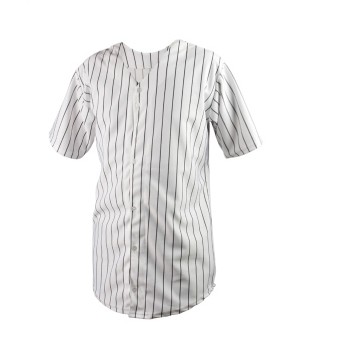 Youth Pro-Style Full Button Pinstripe Baseball Jersey Shirt