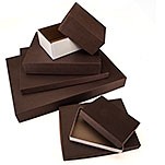 General Purpose Rigid 2 Piece Chocolate Brown Box (8 1/8"x6 1/8"x7/8")