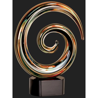 Top Achievement Art Glass Award - 9 1/4'' H