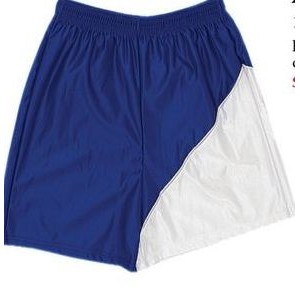 Contrast Front & Back Panel Adult Athletic Flat Back Cool Mesh Short w/ 7" Inseam