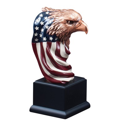 American Morphing Eagle Head 9 1/2" H x 4" W