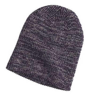 Ribbed Marled Beanie