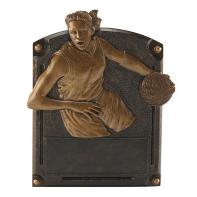 Basketball Female Legend Fame, 8"X6", Resin