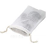 Natural Sheer Muslin Pull Drawstring Pouch (10"x12")