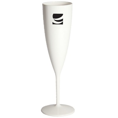 6 Oz. White Champagne Flute