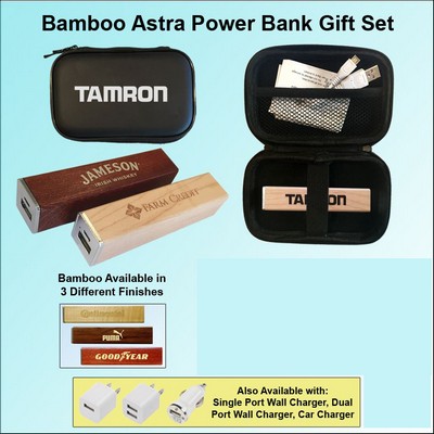 Bamboo Astra Power Bank in Zipper Wallet 1800 mAh