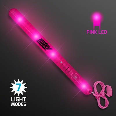 Pink LED Patrol Wand - Domestic Print